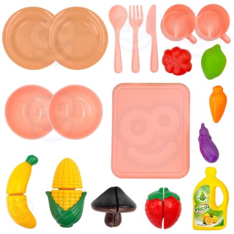 WOOPIE Zlewozmywak 2w1 Kuchnia Kran z Wodą Niebieski Woopie