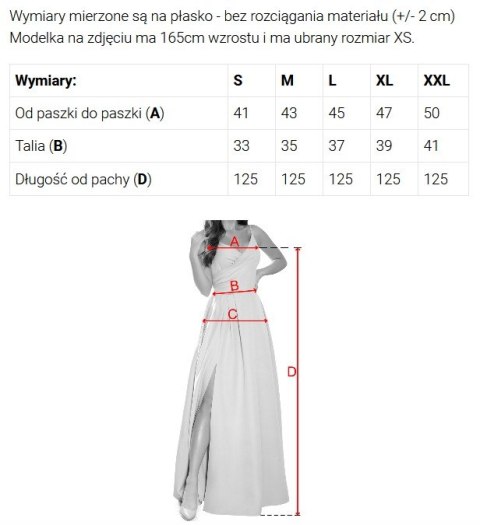 299-10 CHIARA elegancka maxi suknia na ramiączkach - GRANATOWA Z BROKATEM
