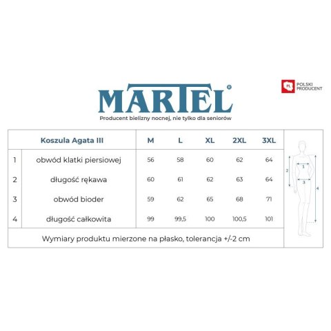 KOSZULA DAMSKA AGATA III 257 MARTEL