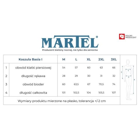KOSZULA DAMSKA BASIA 263 KR MARTEL