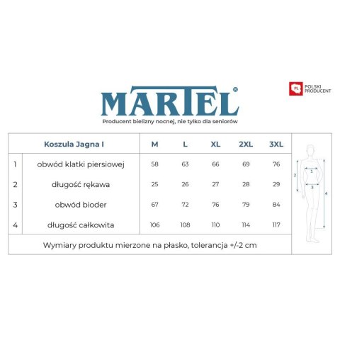 KOSZULA DAMSKA JAGNA I 207 KR MARTEL