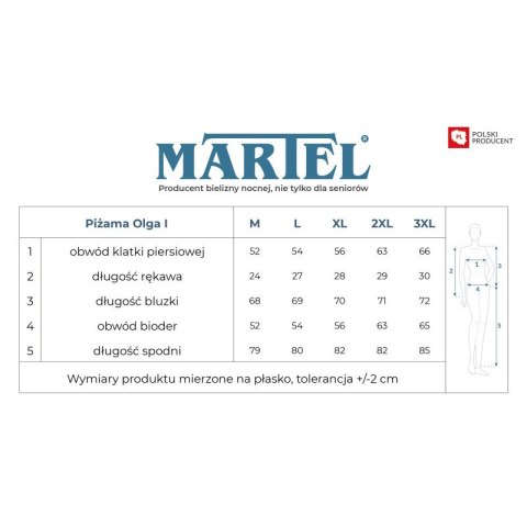 PIŻAMA DAMSKA OLGA I 261 KR MARTEL