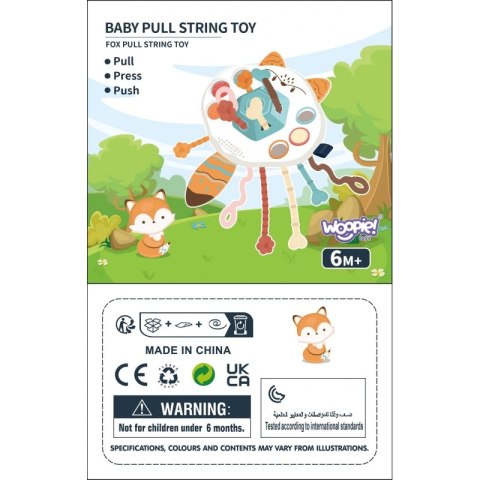 WOOPIE BABY Zabawka Sensoryczna Montessori Gryzak Grzechotka Wielofunkcyjny Lis Woopie