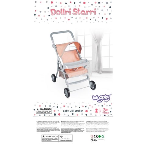 WOOPIE ROYAL Wózek dla Lalek Spacerówka w Kwiaty Woopie Royal