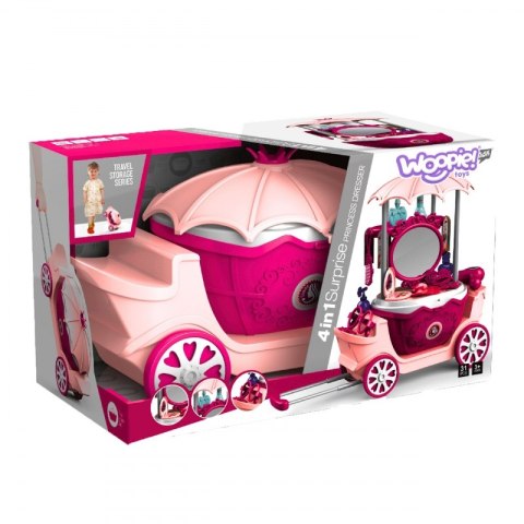 WOOPIE Salon Piękności Urody Toaletka na Kółkach Wózek Wlizka 31 akc. 4w1 Woopie