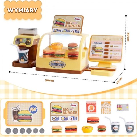 WOOPIE Sklep Restauracja Fast Food Mini Burger Shop "BIG BURGER" Woopie