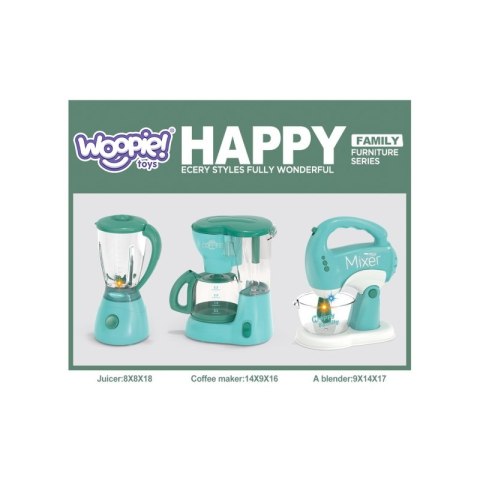 WOOPIE Zestaw AGD dla Dzieci 3w1 Mikser Blender Robot Kuchenny Woopie