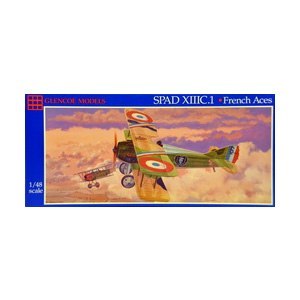 Model plastikowy - Samolot SPAD XIIIC.I French Aces - Glencoe Models Glencoe Models