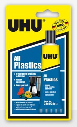 Klej UHU do plastików All Plastics 30g/33ml blister UHU