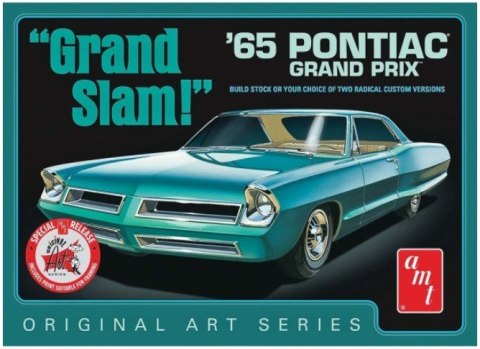 Model plastikowy - Samochód 1965 Pontiac Grand Prix "Grand Slam" - OAS (White) - AMT AMT