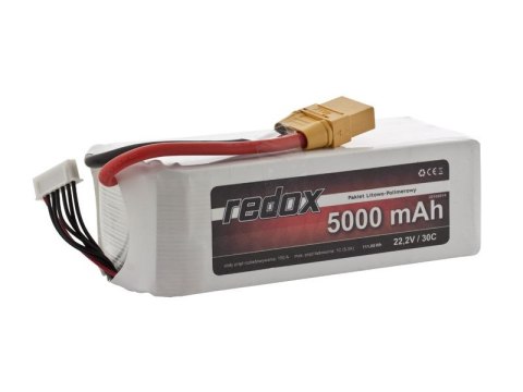 Pakiet Redox 5000 mAh 22,2V 30C LiPo Redox