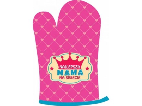 Fartuch, Fartuszek Kuchenny + Rękawica "Najlepsza mama na świecie"