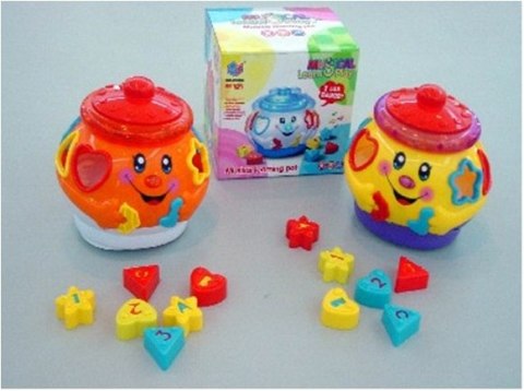 Interaktywny Garnuszek Muzyczny Klocki Sorter Nieznany Interaktywny Garnuszek Muzyczny Klocki Sorter Nieznany