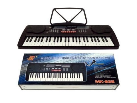 Keyboard Organy 54 Klawisze Zasilacz Mikrofon MK-632 Meike Keyboard Organy 54 Klawisze Zasilacz Mikrofon MK-632 Meike
