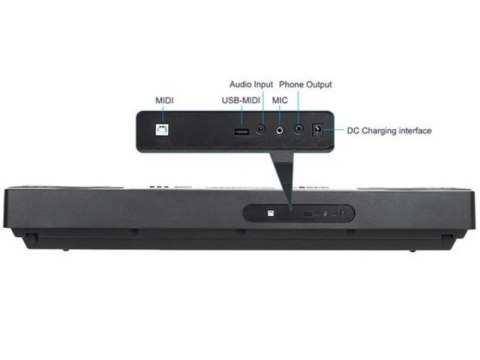 Keyboard Organy 61 Klawiszy Zasilacz MK-816 z funkcją nauki gry Meike Keyboard Organy 61 Klawiszy Zasilacz MK-816 z funkcją nauki gry Meike