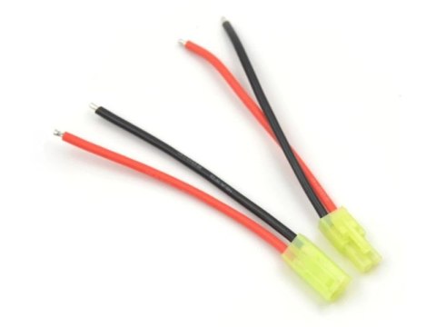Wtyk Typu Mini Tamiya z przewodem - Męski 100mm - (male) 16 AWG Wtyk Typu Mini Tamiya z przewodem - Męski 100mm - (male) 16 AWG