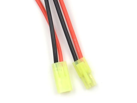 Wtyk Typu Mini Tamiya z przewodem - Męski 100mm - (male) 16 AWG Wtyk Typu Mini Tamiya z przewodem - Męski 100mm - (male) 16 AWG