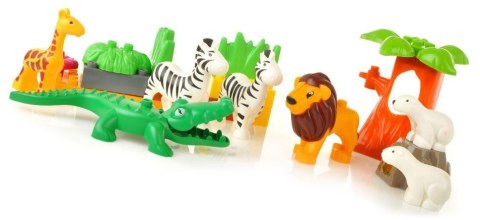 Edukacyjne Klocki - Duże ZOO - ponad 110 Elementów Edukacyjne Klocki - Duże ZOO - ponad 110 Elementów