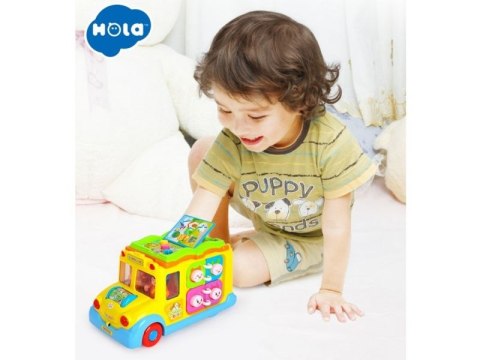 Edukacyjny Autobus Szkolny, Światło, Dźwięk Hola Edukacyjny Autobus Szkolny, Światło, Dźwięk Hola