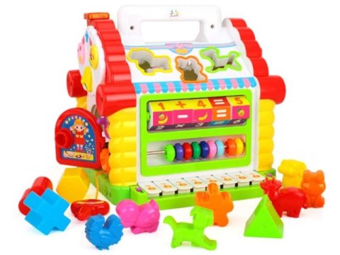 Edukacyjny Domek - Pianinko, Sorter, Liczydło, Melodie Hola Edukacyjny Domek - Pianinko, Sorter, Liczydło, Melodie Hola
