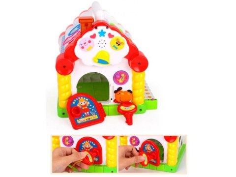 Edukacyjny Domek - Pianinko, Sorter, Liczydło, Melodie Hola Edukacyjny Domek - Pianinko, Sorter, Liczydło, Melodie Hola
