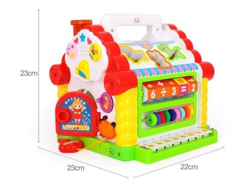 Edukacyjny Domek - Pianinko, Sorter, Liczydło, Melodie Hola Edukacyjny Domek - Pianinko, Sorter, Liczydło, Melodie Hola