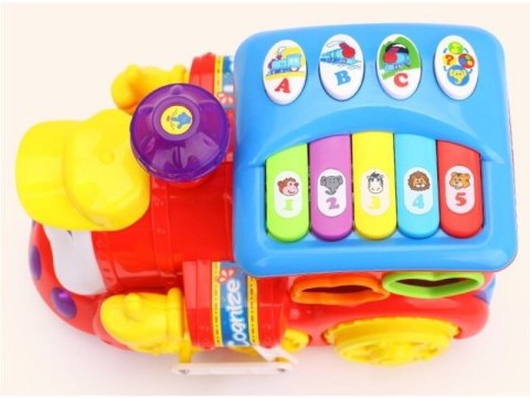 Kolorowa Lokomotywa, Ciuchcia Sorter Klocki Dźwięk Hola Hola Kolorowa Lokomotywa, Ciuchcia Sorter Klocki Dźwięk Hola Hola