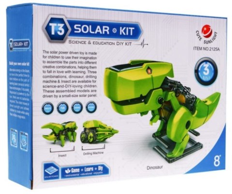 Zabawka Solarna Robot Pojazd Dinozaur Solarny 3w1 Zabawka Solarna Robot Pojazd Dinozaur Solarny 3w1