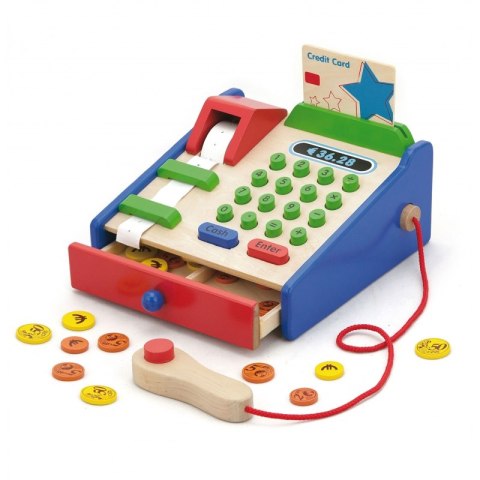 Drewniana Kasa sklepowa z akcesoriami Skaner Viga Toys Viga Toys Drewniana Kasa sklepowa z akcesoriami Skaner Viga Toys Viga Toys