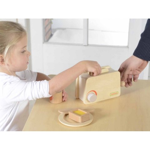 Drewniany Toster + Masło Kromka Nóż Talerz Dżem Masterkidz Masterkidz Drewniany Toster + Masło Kromka Nóż Talerz Dżem Masterkidz Masterkidz
