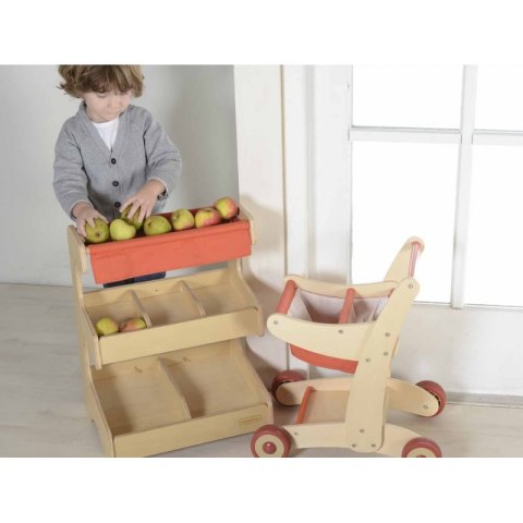 Drewniany Wózek Sklepowy Na Zakupy Masterkidz Masterkidz Drewniany Wózek Sklepowy Na Zakupy Masterkidz Masterkidz