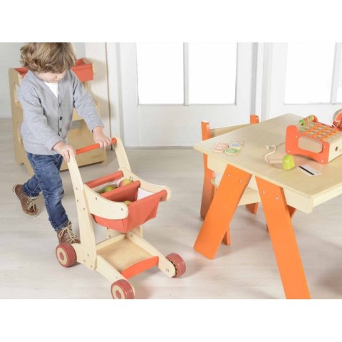 Drewniany Wózek Sklepowy Na Zakupy Masterkidz Masterkidz Drewniany Wózek Sklepowy Na Zakupy Masterkidz Masterkidz