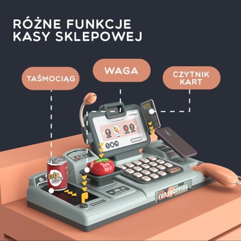 WOOPIE Kasa Sklepowa Dla Dzieci Skaner Waga Mikrofon + 25 Akcesoriów Woopie WOOPIE Kasa Sklepowa Dla Dzieci Skaner Waga Mikrofon + 25 Akcesoriów Woopie