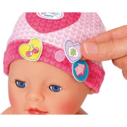 Baby Born Czapeczka z przypinkami dla lalki 43 w kolorze różowym Zapf Creation