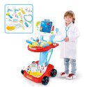 WOOPIE Wózek Małego Lekarza Różowy Zestaw Lekarski Dla Dzieci 17 akc Woopie
