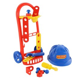 Wader QT Zestaw Mechanik Wózek Kask 14 akcesoriów Wader Quality Toys