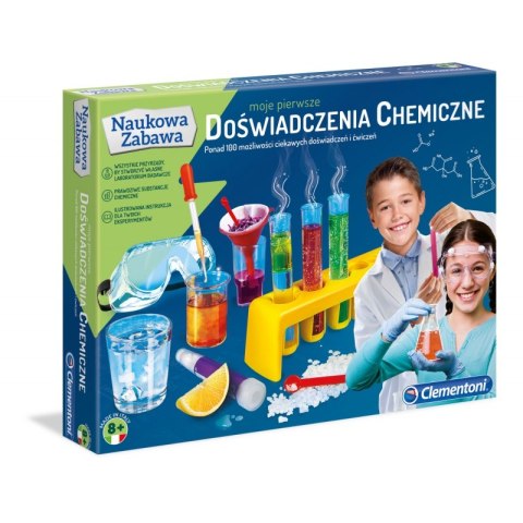 Moje pierwsze Doświadczenia chemiczne Zestaw naukowy Clementoni Clementoni