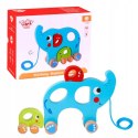 TOOKY TOY Rodzina Słoni Do Ciągnięcia Sorter 2w1 Zabawka Magnetyczna Tooky Toy