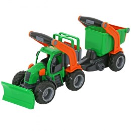 WADER QT TRAKTOR Spychacz z Przyczepą Komunalną Wader Quality Toys