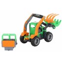 WADER Traktor Koparka z Łyżką Gumowe Koła Wader Quality Toys