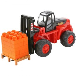 Wader QT Wózek Widłowy Podnośnik z Paletą Klocki Wader Quality Toys