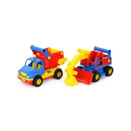 Wader QT Zestaw Pojazdów ConsTruck Wywrotka + Koparka Wader Quality Toys