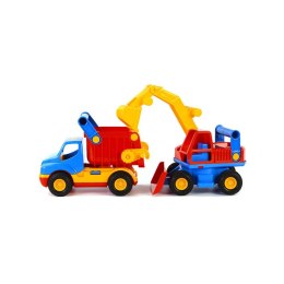 Wader QT Zestaw Pojazdów ConsTruck Wywrotka + Koparka Wader Quality Toys