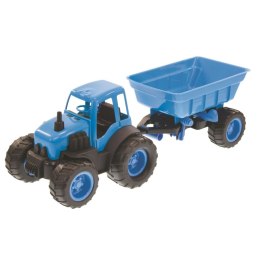 Traktor z Przyczepą Na Gumowych Kołach Niebieski Mochtoys Mochtoys