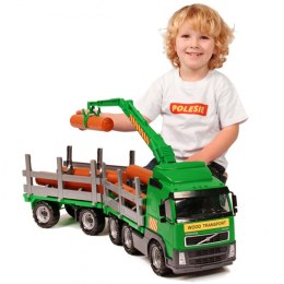 Wader QT Volvo Ogromna Ciężarówka z Przyczepą Do Przewozu Drewna 75 cm Wader Quality Toys