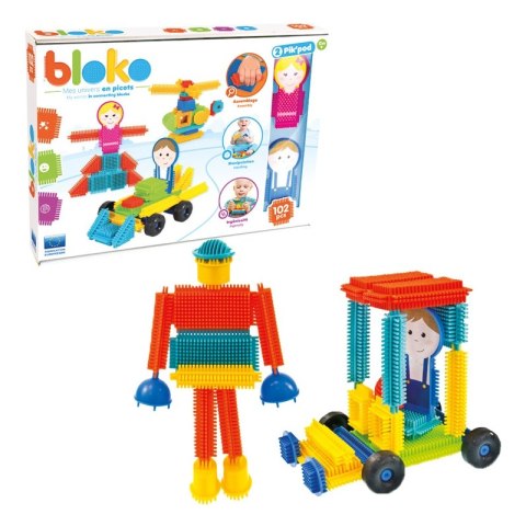 Mochtoys Klocki Jeżyki Pin Bricks 102 el w Kartoniku Bloko Mochtoys