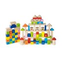 Viga Toys Klocki Drewniane Edukacyjne 100 elem. Cyferki Literki Viga Toys