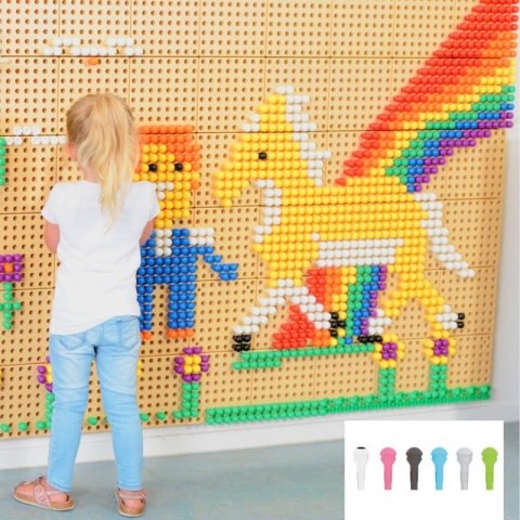 MASTERKIDZ Kołeczki Do Tablicy 512 Szt. 6 Kolorów Masterkidz MASTERKIDZ Kołeczki Do Tablicy 512 Szt. 6 Kolorów Masterkidz