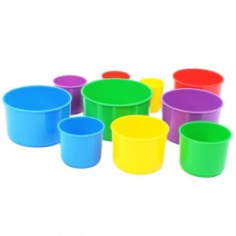 Wader QT Wieża Piramidka Układanka Edukacyjna (10 Kubeczków) Wader Quality Toys