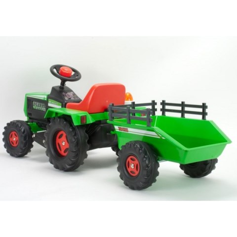 INJUSA Traktor Na Akumulator Basic 6V + Przyczepka INJUSA INJUSA Traktor Na Akumulator Basic 6V + Przyczepka INJUSA